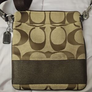 Coach Crossbody Brown Patterned Bag